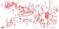 VOOR PORTIER SLOTEN/ BUITEN HENDEL(2) voor Honda JAZZ 1.2 S 5 deuren 5-versnellings handgeschakelde versnellingsbak 2005