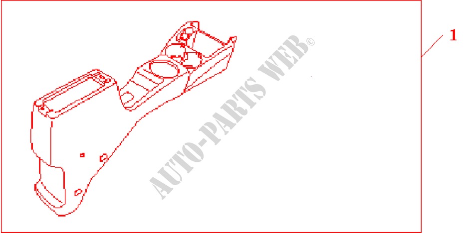 FR ARMRES*NH167L*, EXCL. ARMSTEUN LID voor Honda JAZZ 1.2 LS 5 deuren 5-versnellings handgeschakelde versnellingsbak 2005