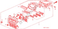 AUTOMATISCHE RADIO(VISTEON) (1) voor Honda JAZZ 1.2 S 5 deuren 5-versnellings handgeschakelde versnellingsbak 2006
