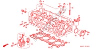 CILINDERKOP(VTEC) voor Honda JAZZ 1.5 L 5 deuren 5-versnellings handgeschakelde versnellingsbak 2007