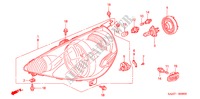 KOPLAMP(1) voor Honda JAZZ 1.2 C-N 5 deuren 5-versnellings handgeschakelde versnellingsbak 2007