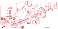 REM HOOFDCILINDER/ HOOFDSPANNING(1) voor Honda JAZZ S4ES 5 deuren CVT versnellingsbak 2006