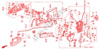 VOOR PORTIER SLOTEN/ BUITEN HENDEL(2) voor Honda JAZZ 1.4 SE 5 deuren CVT versnellingsbak 2006