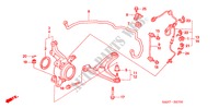 VOOR STABILISATOR/ VOOR ONDER ARM voor Honda JAZZ S4ES 5 deuren CVT versnellingsbak 2006