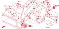 AIRCONDITIONER (SLANGEN/PIJPEN)(RH) voor Honda JAZZ S4SES 5 deuren CVT versnellingsbak 2008