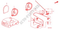ANTENNE/LUIDSPREKER(RH) voor Honda JAZZ S4SES 5 deuren 5-versnellings handgeschakelde versnellingsbak 2008