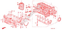 CILINDERBLOK/OLIEPAN voor Honda JAZZ 1.2 S 5 deuren 5-versnellings handgeschakelde versnellingsbak 2008