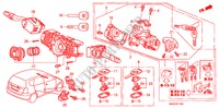 COMBINATIESCHAKELAAR(LH) voor Honda JAZZ 1.4 LS 5 deuren 5-versnellings handgeschakelde versnellingsbak 2008