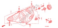 KOPLAMP(1) voor Honda JAZZ 1.2 S-N 5 deuren 5-versnellings handgeschakelde versnellingsbak 2008