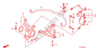 VOOR STABILISATOR/ VOOR ONDER ARM voor Honda JAZZ 1.4 LS 5 deuren 5-versnellings handgeschakelde versnellingsbak 2008