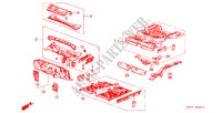 CHASSIS STRUKTUUR(2) voor Honda PRELUDE EX 2 deuren 4-traps automatische versnellingsbak 1984