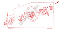 STUURWIEL(1) voor Honda PRELUDE STD 2 deuren 4-traps automatische versnellingsbak 1983