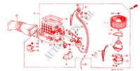 VERWARMING AANJAGER voor Honda PRELUDE STD 2 deuren 5-versnellings handgeschakelde versnellingsbak 1983