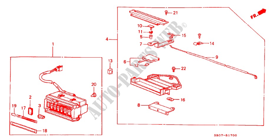 VERWARMING REGELAAR voor Honda PRELUDE EX 2 deuren 4-traps automatische versnellingsbak 1983