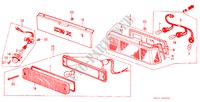 ACHTERLICHT voor Honda CIVIC CRX 1.6I-16 3 deuren 5-versnellings handgeschakelde versnellingsbak 1987