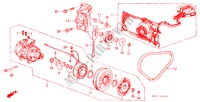 AIRCONDITIONER (COMPRESSOR)(1600) voor Honda CIVIC CRX 1.6I-16 3 deuren 5-versnellings handgeschakelde versnellingsbak 1986