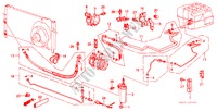 AIRCONDITIONER (SLANGEN/PIJPEN)(1) voor Honda CIVIC CRX DX 3 deuren 5-versnellings handgeschakelde versnellingsbak 1984