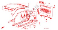 CHASSIS STRUKTUUR(3) voor Honda CIVIC CRX 1.6I-16 3 deuren 5-versnellings handgeschakelde versnellingsbak 1987
