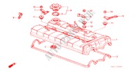 CILINDERKOP AFDEKKING (1600) voor Honda CIVIC CRX 1.6I-16 3 deuren 5-versnellings handgeschakelde versnellingsbak 1987