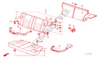 ACHTER ZITTING/VEILIGHEIDSGORDEL(2DE) (1) voor Honda CIVIC DX 3 deuren 5-versnellings handgeschakelde versnellingsbak 1987