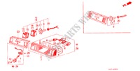 ACHTERLICHT(2DE) voor Honda CIVIC GT 3 deuren 5-versnellings handgeschakelde versnellingsbak 1986