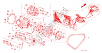 AIRCONDITIONER (COMPRESSOR) voor Honda CIVIC GT 3 deuren 5-versnellings handgeschakelde versnellingsbak 1986