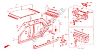 CHASSIS STRUKTUUR(4) voor Honda CIVIC GL 4 deuren 5-versnellings handgeschakelde versnellingsbak 1987