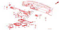 INSTRUMENTEN AFWERKING voor Honda CIVIC GL 3 deuren 5-versnellings handgeschakelde versnellingsbak 1986