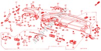 INSTRUMENTEN PANEEL voor Honda CIVIC GL 3 deuren 4-traps automatische versnellingsbak 1986