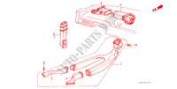 VERWARMING KANAAL voor Honda CIVIC DX 3 deuren 5-versnellings handgeschakelde versnellingsbak 1984