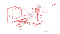 VOOR PORTIER RAMEN/ REGULATEURS(4DE) voor Honda CIVIC DX 4 deuren 3-traps automatische versnellingsbak 1987