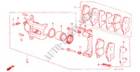 VOOR REM voor Honda CIVIC GT 3 deuren 5-versnellings handgeschakelde versnellingsbak 1987