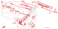 VOOR RUITESPROEIER voor Honda CIVIC SHUTTLE DX 5 deuren 3-traps automatische versnellingsbak 1985