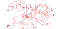 BEDRADINGSBUNDEL(2) voor Honda INTEGRA DX 5 deuren 5-versnellings handgeschakelde versnellingsbak 1988