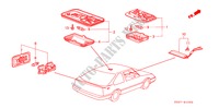 INTERIEUR VERLICHTING voor Honda INTEGRA SX 16 3 deuren 4-traps automatische versnellingsbak 1987