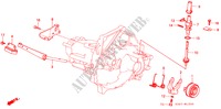 KOPPELING TERUGKEER/ SNELHEIDSMETER VERSNELLIN(PGM FI) voor Honda INTEGRA SX 16 3 deuren 5-versnellings handgeschakelde versnellingsbak 1988