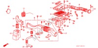 LUCHTFILTER(PGM FI) voor Honda INTEGRA SX 16 3 deuren 4-traps automatische versnellingsbak 1986