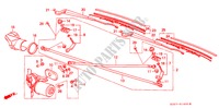 VOOR RUITESPROEIER (RH) voor Honda INTEGRA DX 5 deuren 5-versnellings handgeschakelde versnellingsbak 1986