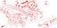 HOOG SPANNINGSSNOER/ BOUGIE voor Honda LEGEND V6 2.7I 4 deuren 4-traps automatische versnellingsbak 1988