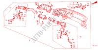 INSTRUMENTEN PANEEL(LH) voor Honda LEGEND V6 2.7I 4 deuren 4-traps automatische versnellingsbak 1988