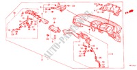 INSTRUMENTEN PANEEL(RH) voor Honda LEGEND V6 2.7I 4 deuren 4-traps automatische versnellingsbak 1988