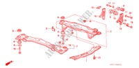 VOOR BALK/KOPPEL STANG voor Honda LEGEND V6 2.7I 4 deuren 4-traps automatische versnellingsbak 1988