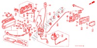 VOOR PORTIER SLOTEN voor Honda LEGEND V6 2.7I 4 deuren 4-traps automatische versnellingsbak 1988