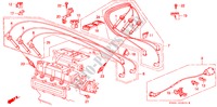 HOOG SPANNINGSSNOER/ BOUGIE voor Honda LEGEND V6 2.7I 4 deuren 5-versnellings handgeschakelde versnellingsbak 1989