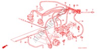 INSTALLATIEPIJP/SLANGEN voor Honda LEGEND V6 2.7I 4 deuren 4-traps automatische versnellingsbak 1990