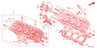 ACHTER CILINDER HOOFD(V6) voor Honda ACCORD 3.0             V6 4 deuren 5-traps automatische versnellingsbak 2004