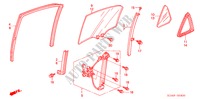 ACHTER PORTIER RAMEN voor Honda ACCORD 2.4          VTI-E 4 deuren 5-traps automatische versnellingsbak 2004