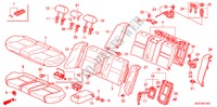 ACHTER ZITTING voor Honda ACCORD 2.4          VTI-E 4 deuren 5-traps automatische versnellingsbak 2004