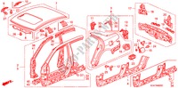 BUITEN PANELEN voor Honda ACCORD 3.0             V6 4 deuren 5-traps automatische versnellingsbak 2003