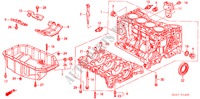 CILINDERBLOK/OLIEPAN (L4) voor Honda ACCORD 2.4          VTI-E 4 deuren 5-versnellings handgeschakelde versnellingsbak 2003